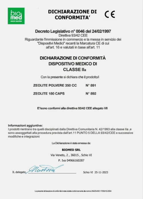 Zeolit Medyczny Proszek 350g Biomed