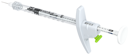 Strzykawka Luer Lock 3Dose green 1ml,3-st. dozowanie- mezoterapia, botoks