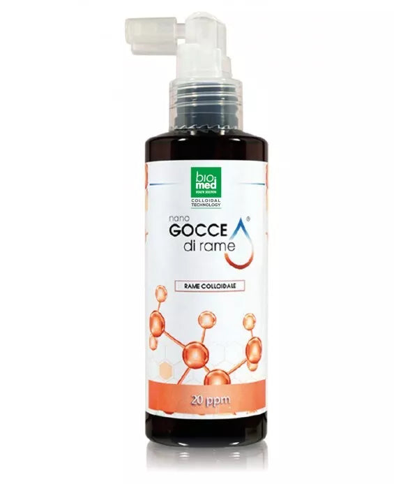 MIEDŹ KOLOIDALNA - Ultraskoncentrowany suplement w sprayu podjęzykowym - BIOMED 25 ppm 100 ml